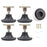No. 7 4Pcs Furniture Leg Risers Adjustable Height Increasing Pads For Table Bed Chair Legs Elevators No Drilling Required - 1