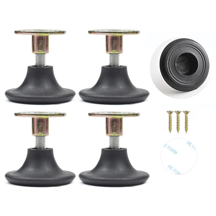 No. 7 4Pcs Furniture Leg Risers Adjustable Height Increasing Pads For Table Bed Chair Legs Elevators No Drilling Required - 1