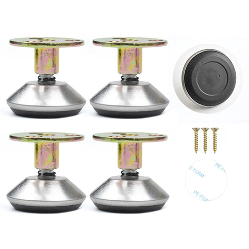 No. 9 4Pcs Furniture Leg Risers Adjustable Height Increasing Pads For Table Bed Chair Legs Elevators No Drilling Required - 1