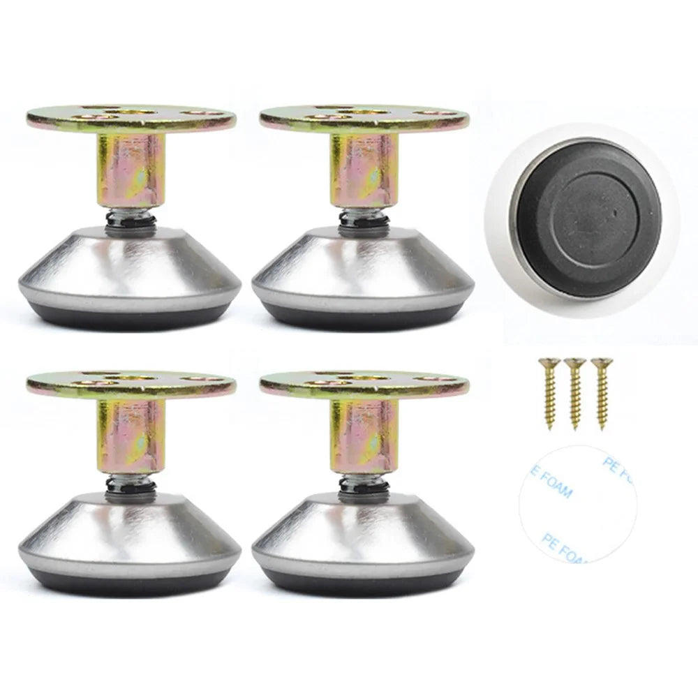 No. 9 4Pcs Furniture Leg Risers Adjustable Height Increasing Pads For Table Bed Chair Legs Elevators No Drilling Required - 1