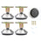 No. 9 4Pcs Furniture Leg Risers Adjustable Height Increasing Pads For Table Bed Chair Legs Elevators No Drilling Required - 1