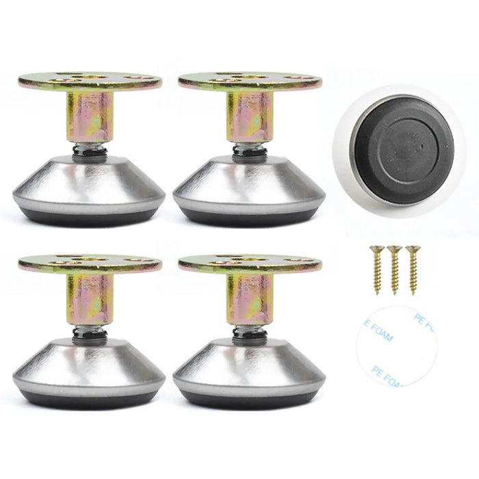 No. 9 4Pcs Furniture Leg Risers Adjustable Height Increasing Pads For Table Bed Chair Legs Elevators No Drilling Required - 1