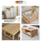 No. 9 4Pcs Furniture Leg Risers Adjustable Height Increasing Pads For Table Bed Chair Legs Elevators No Drilling Required - 5