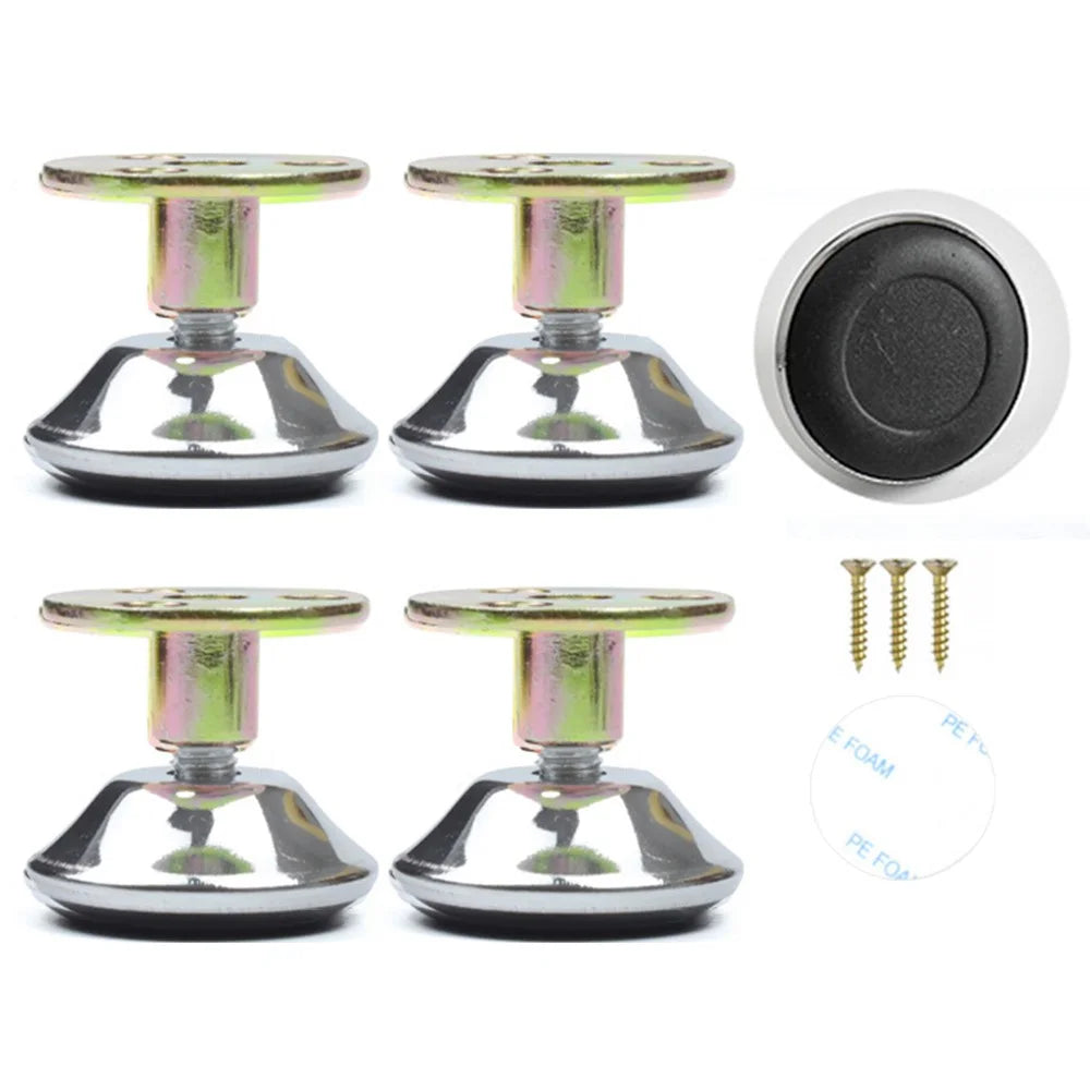 No. 10 4Pcs Furniture Leg Risers Adjustable Height Increasing Pads For Table Bed Chair Legs Elevators No Drilling Required - 1