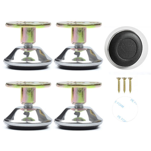 No. 10 4Pcs Furniture Leg Risers Adjustable Height Increasing Pads For Table Bed Chair Legs Elevators No Drilling Required - 1