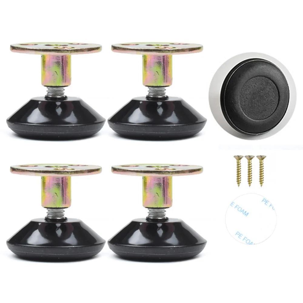 No. 11 4Pcs Furniture Leg Risers Adjustable Height Increasing Pads For Table Bed Chair Legs Elevators No Drilling Required - 1