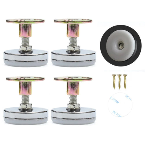 No. 13 4Pcs Furniture Leg Risers Adjustable Height Increasing Pads For Table Bed Chair Legs Elevators No Drilling Required - 1