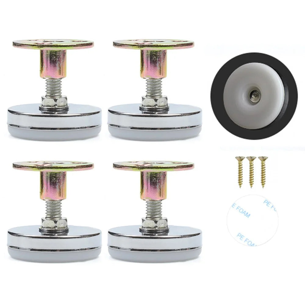 No. 13 4Pcs Furniture Leg Risers Adjustable Height Increasing Pads For Table Bed Chair Legs Elevators No Drilling Required - 1