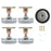 No. 13 4Pcs Furniture Leg Risers Adjustable Height Increasing Pads For Table Bed Chair Legs Elevators No Drilling Required - 1