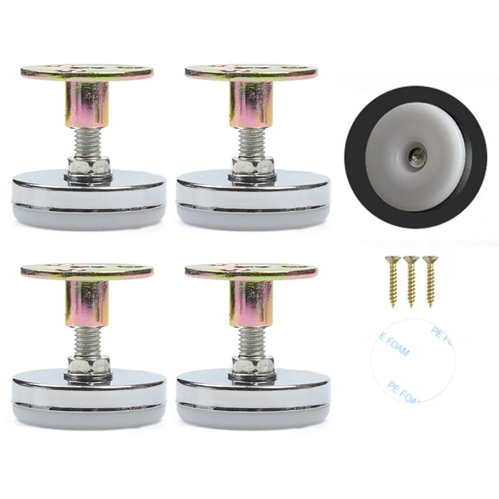 No. 13 4Pcs Furniture Leg Risers Adjustable Height Increasing Pads For Table Bed Chair Legs Elevators No Drilling Required - 1