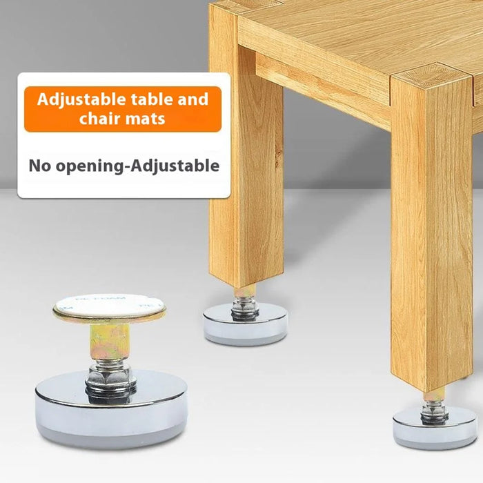 No. 13 4Pcs Furniture Leg Risers Adjustable Height Increasing Pads For Table Bed Chair Legs Elevators No Drilling Required - 2