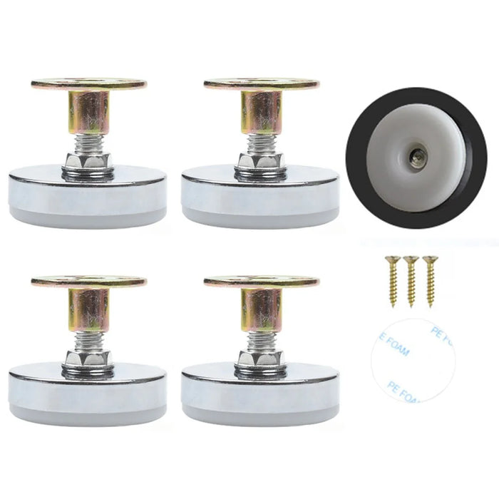 No. 14 4Pcs Furniture Leg Risers Adjustable Height Increasing Pads For Table Bed Chair Legs Elevators No Drilling Required - 1