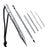 6-In-1 Marlin Spike Set Leathercraft Lacing Needles Stitching Needles Smoothing Tool Marlinspike Kit - Silver - 1