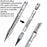 6-In-1 Marlin Spike Set Leathercraft Lacing Needles Stitching Needles Smoothing Tool Marlinspike Kit - Silver - 3