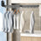 2 Section Retractable Folding Clothes Drying Rack Aluminum Alloy Balcony Window Space Saving Suction Cup Hanging Rack - Grey - 3