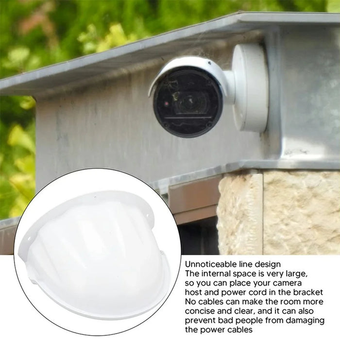 Security Camera Rain Cover Camera Sun Shield Outdoor Camera Protective Roof for Dome Type Surveillance Camera - 3