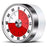 Stainless Steel Kitchen Timer Mechanical Countdown Clock for Baking / Cooking / Studying - White Base - 1