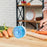 Stainless Steel Kitchen Timer Mechanical Countdown Clock with Magnetic Base for Baking / Time Management - Blue - 5