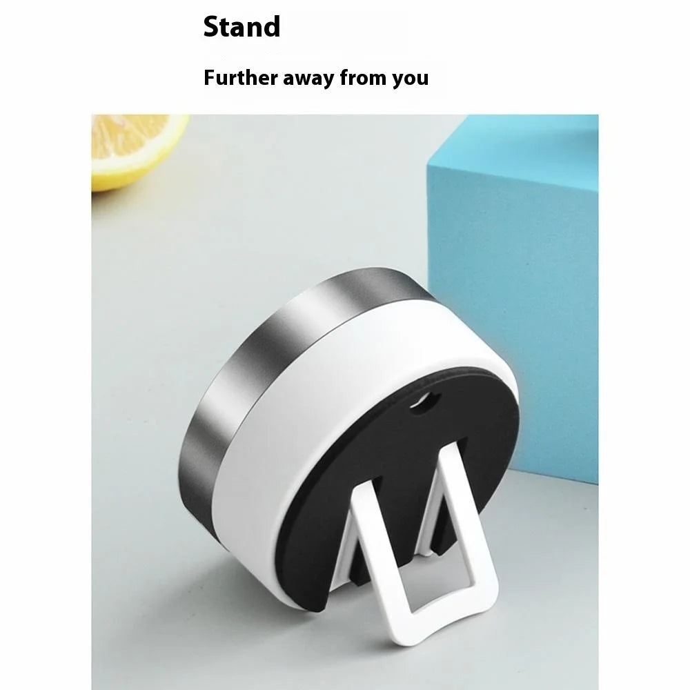 Mechanical Kitchen Timer with Stand / Magnetic Base Visual Countdown for Students / Cooking Loud Alarm - White - 5