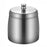 Stainless Steel Ashtray Anti-Fly Ash Shatterproof Thickened Ash Container Large Size with Lid - 1