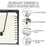 Hollow Out Square Napkin Holder Stand for Restaurant Cafe Hotel Tissue Dispenser Table Decor, Black - 2