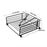 Hollow Out Square Napkin Holder Stand for Restaurant Cafe Hotel Tissue Dispenser Table Decor, Black - 6
