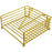 Hollow Out Square Napkin Holder Stand for Restaurant Cafe Hotel Tissue Dispenser Table Decor, Gold - 1