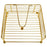 Hollow Out Square Napkin Holder Stand for Restaurant Cafe Hotel Tissue Dispenser Table Decor, Gold - 2