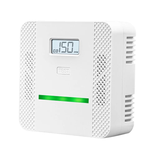 XY-S510COM Carbon Monoxide Alarm Detector 2 in 1 CO / Smoke Alarm Detector Battery-Operated Alerter with LCD Display for Home School Office (Battery not Included) - 1