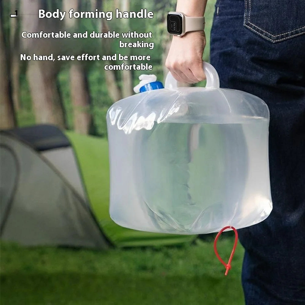 10L Collapsible Water Container with Tap Portable LDPE Water Bag for Emergency / Camping (BPA Free, with FDA) - 3