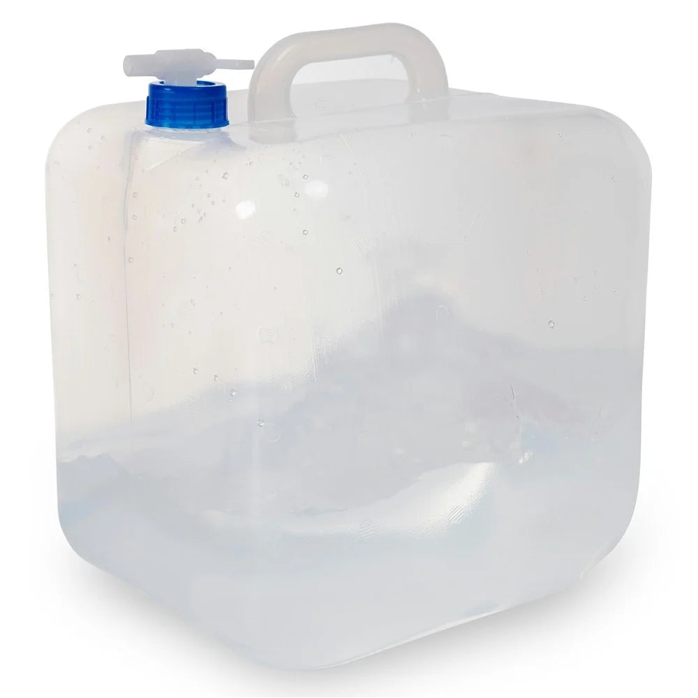 20L Collapsible Water Container with Tap Portable LDPE Water Bag for Emergency / Camping (BPA Free, with FDA) - 1
