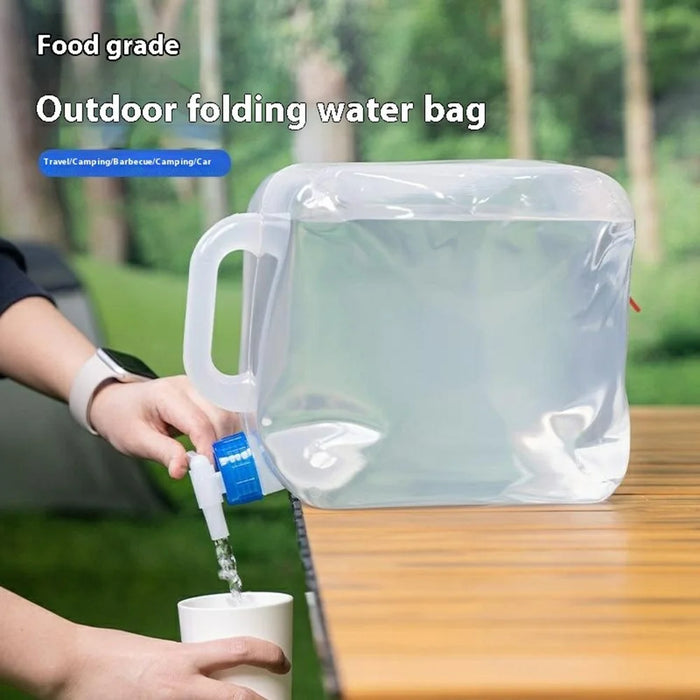 20L Collapsible Water Container with Tap Portable LDPE Water Bag for Emergency / Camping (BPA Free, with FDA) - 2