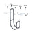 Hose Storage Rack Home Wall Mount Outdoor Garden Water Pipe Organizer Metal Hanger - Black - 6