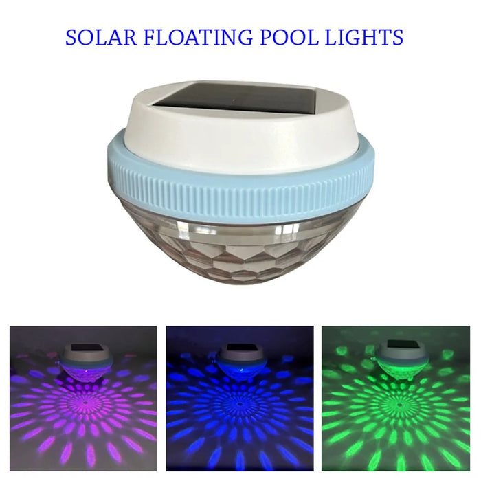 Solar Powered Floating Pool Light for Garden Pond Underwater Color Changing LED Lamp - Peach Shape - 2