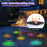 Solar Powered Floating Pool Light for Garden Pond Underwater Color Changing LED Lamp - Peach Shape - 4