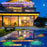 Solar Powered Floating Pool Light for Garden Pond Underwater Color Changing LED Lamp - Peach Shape - 5