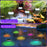 Solar Powered Floating Pool Light for Garden Pond Underwater Color Changing LED Lamp - Peach Shape - 6