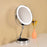 8 Inch Folding Makeup Mirror 5X Magnification Touch Control LED Light Double-Sided Vanity Mirror - Silver - 2