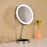 8 Inch Folding Makeup Mirror 5X Magnification Touch Control LED Light Double-Sided Vanity Mirror - Nickel Color - 2
