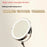8 Inch Folding Makeup Mirror 7X Magnification Touch Control LED Light Double-Sided Vanity Mirror - Silver - 4