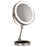 9 Inch Folding Makeup Mirror 10X Magnification Touch Control LED Light Double-Sided Vanity Mirror - Nickel Color - 1