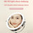 9 Inch Folding Makeup Mirror 10X Magnification Touch Control LED Light Double-Sided Vanity Mirror - Nickel Color - 3