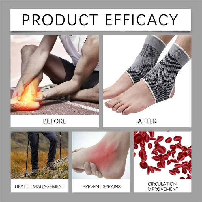 HOUKEA HK-B05-0048-01 1Pc Foot Care Socks Compression Support for Circulation Improvement / Ankle Protection - 3