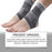 HOUKEA HK-B05-0048-01 1Pc Foot Care Socks Compression Support for Circulation Improvement / Ankle Protection - 7