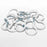 12Pcs PVC Coated Steel Core Screw Hooks Flower Baskets Rope Cup Holder Hanging Hooks - 7