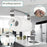 Stainless Steel Paper Towel Holder Kitchen Bathroom Roll Paper Dispenser No Drilling Tissue Hanging Rack - 3