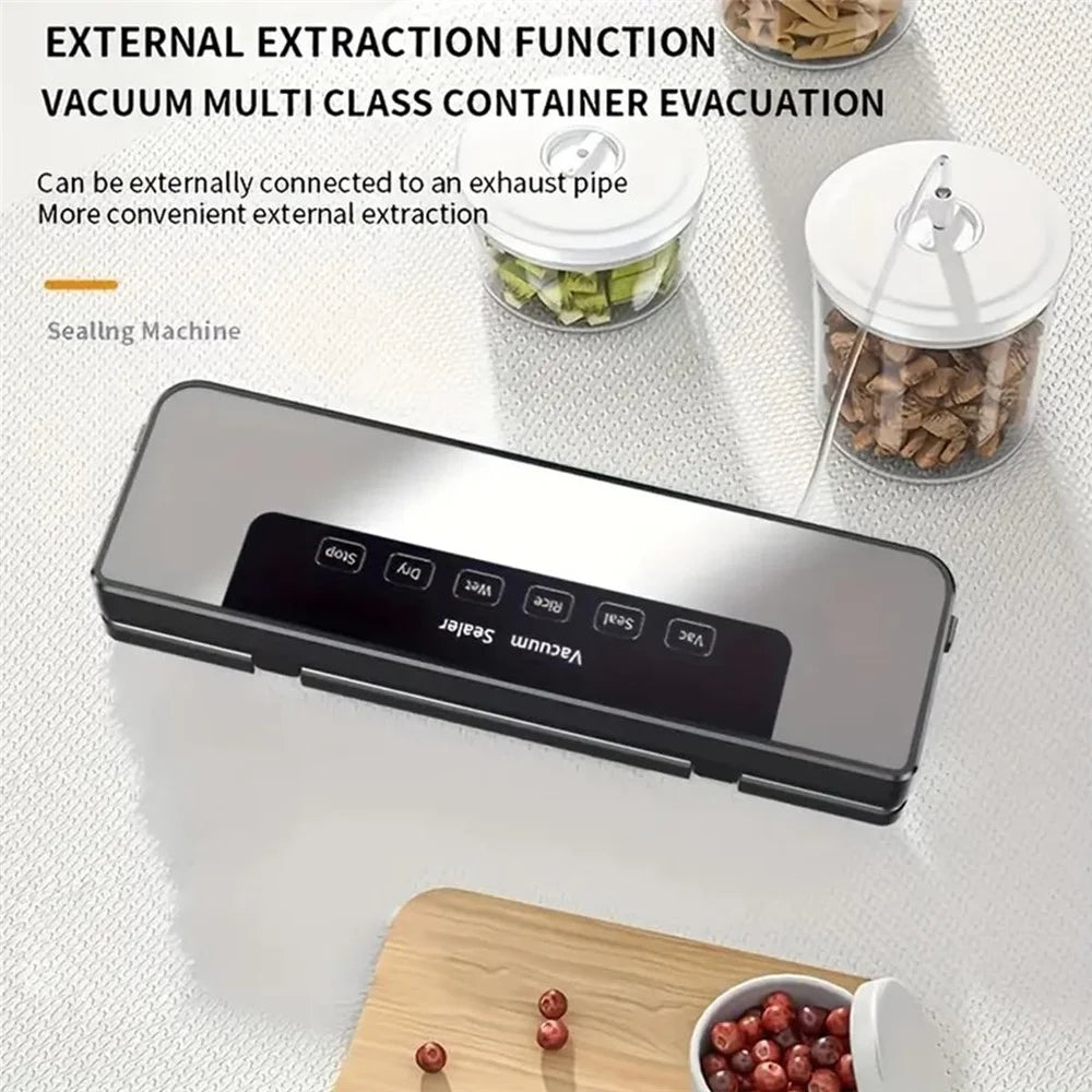 Automatic Vacuum Sealer Home Kitchen Food Saver Sealing Machine with 30 Textured Bags - EU Plug - 4