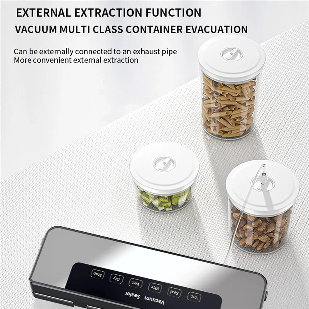 Automatic Vacuum Sealer Home Kitchen Food Saver Sealing Machine with 30 Textured Bags - EU Plug - 6