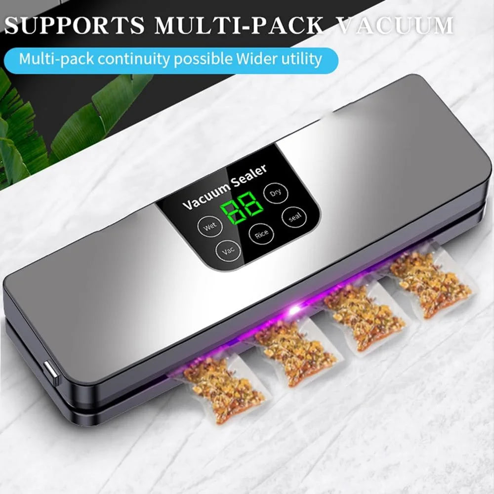 Home Automatic Vacuum Sealer Food Preservation Machine with 30 Vacuum Bags - EU Plug - 2