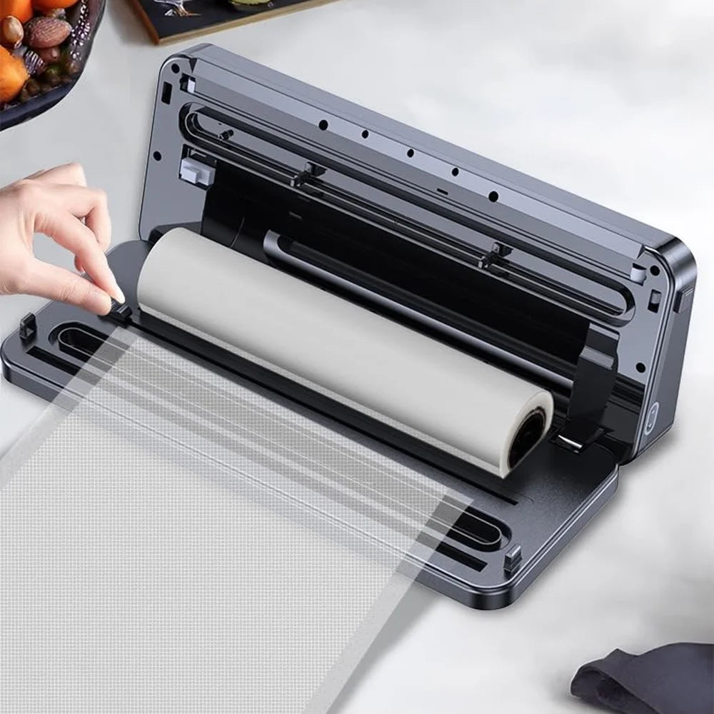 Stainless Steel Automatic Vacuum Food Sealer Machine with 30 Textured Bags - EU Plug - 3